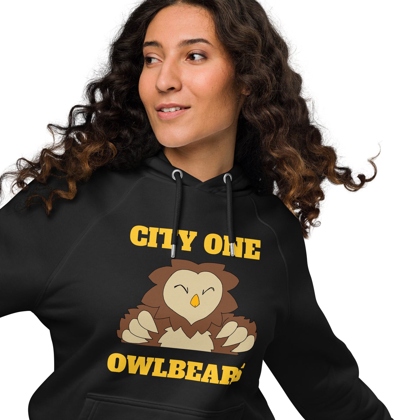 Owlbears Unisex eco raglan hoodie